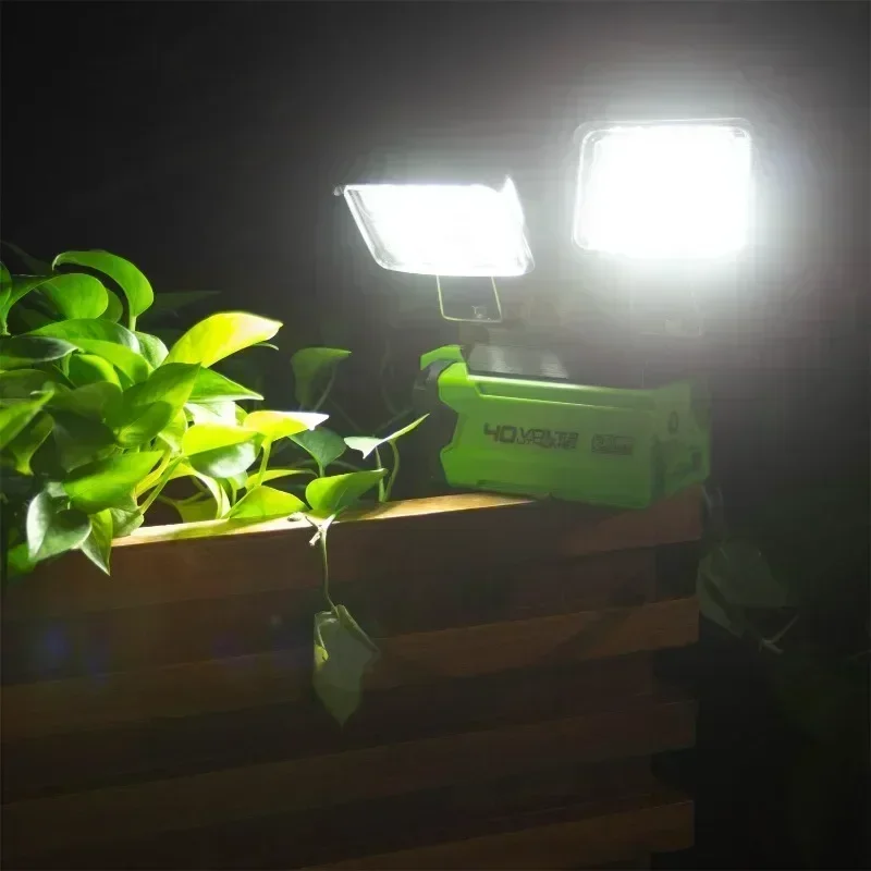 Imagem -06 - Luz de Trabalho Led para Greenworks Lanterna Portátil Inundação de Emergência Camping Lamp sem Bateria Bateria de Lítio 40v 56w 5600lm