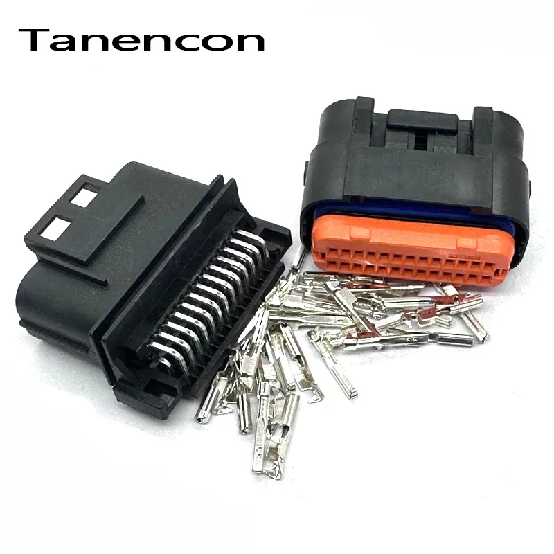 1 Set 18/26/34 Pin Way ECU Connector Sealed Female Wire Connector for Auto ECU Pin header Right Angle JAE MX23A34SF1 MX23A34NF1