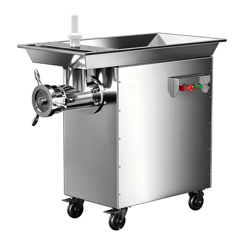 42 Electric Meat Grinder Industrial Fully Automatic Commercial Large-Scale Frozen Meat with Bone Grinder