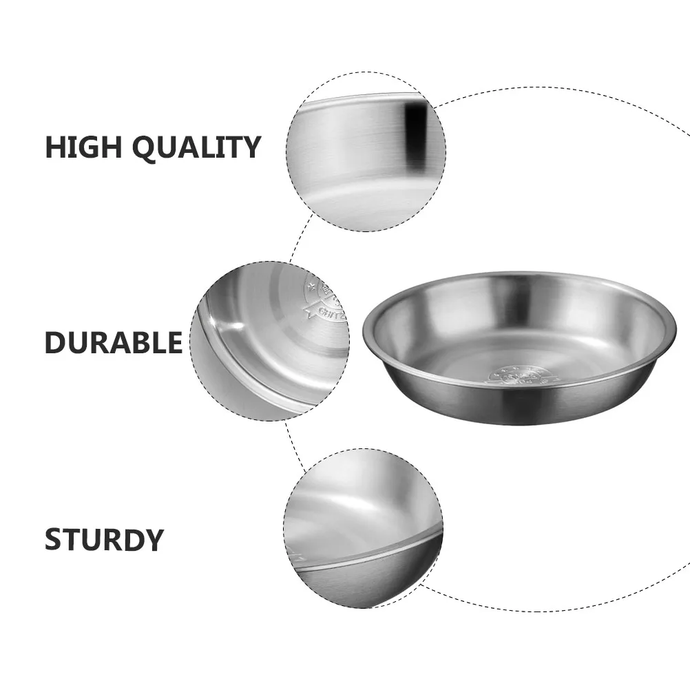 

1pc 304 Stainless Steel Soup Bowl Fruit Washing Steaming Dish Kitchen Utensil Practical Food Bowl Storage Holder Home