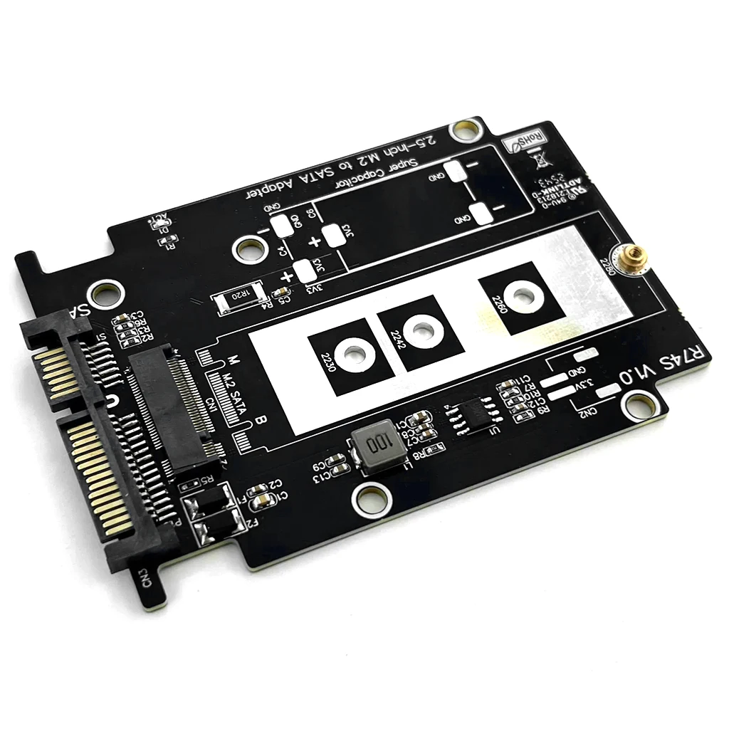 

Корпус для SSD M.2 (B&M Key) из алюминиевого сплава CNC, 6 Гбит/с, R74S, с интерфейсом SATA 3.0 (Serial ATA), адаптер-карта SATA 3.0 M.2