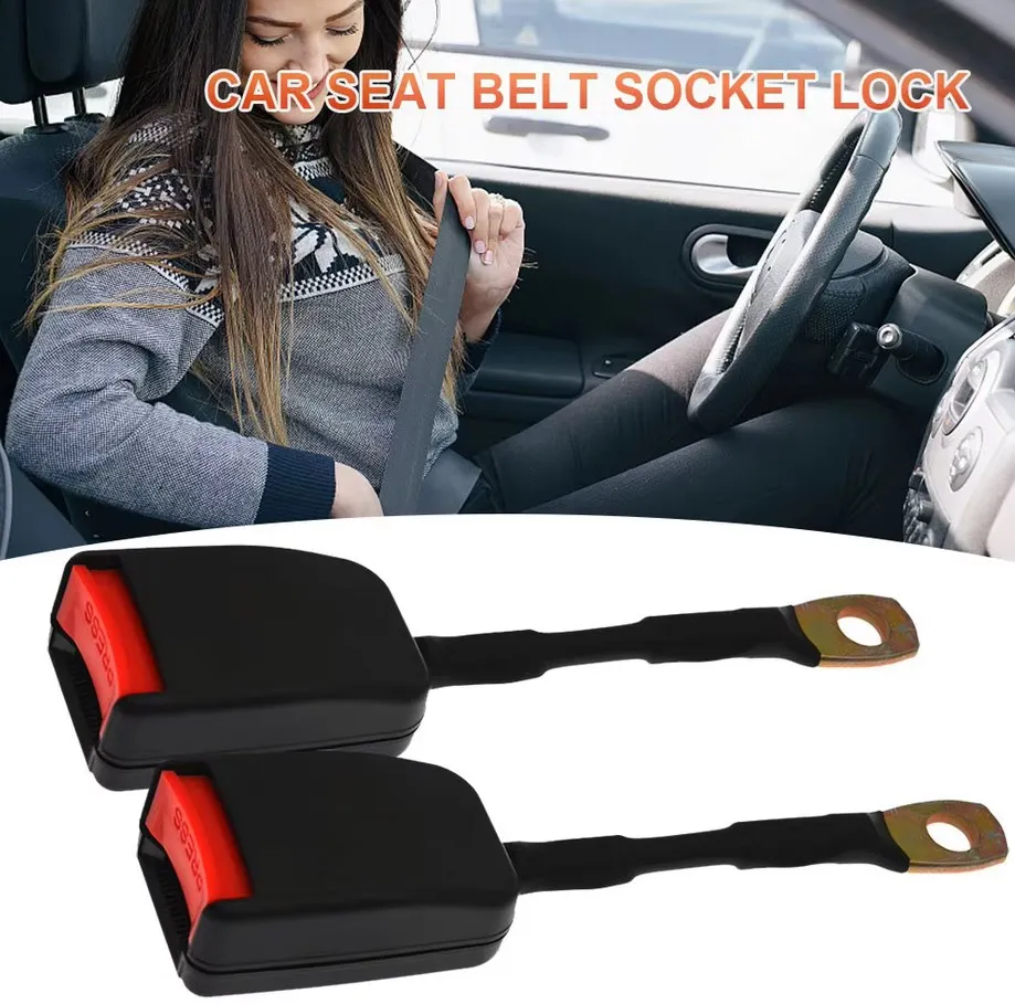 

Car Seat Belt Buckle Clip Extender Safety Belt Universal Automotive Seatbelt Buckle Thick Insert Socket Plug Female Connector