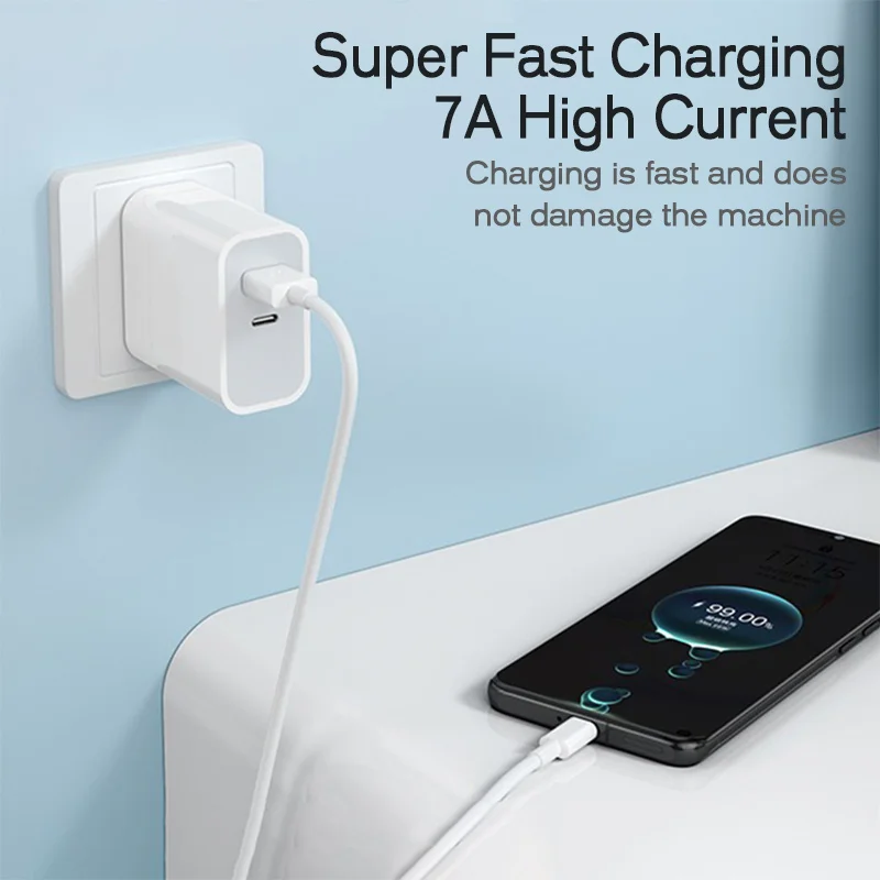 7A 100 واط USB نوع C سوبر سريع تهمة كابل لهواوي P40 P30 شحن سريع بيانات الحبل ل شاومي Mi 13 12 برو Oneplus Realme بوكو