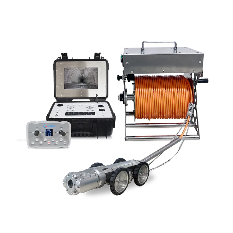 2MGP CCTV Sewer Drain Pipe Video Inspection Borescope Crawler Robot Pan Tilt Zoom Camera