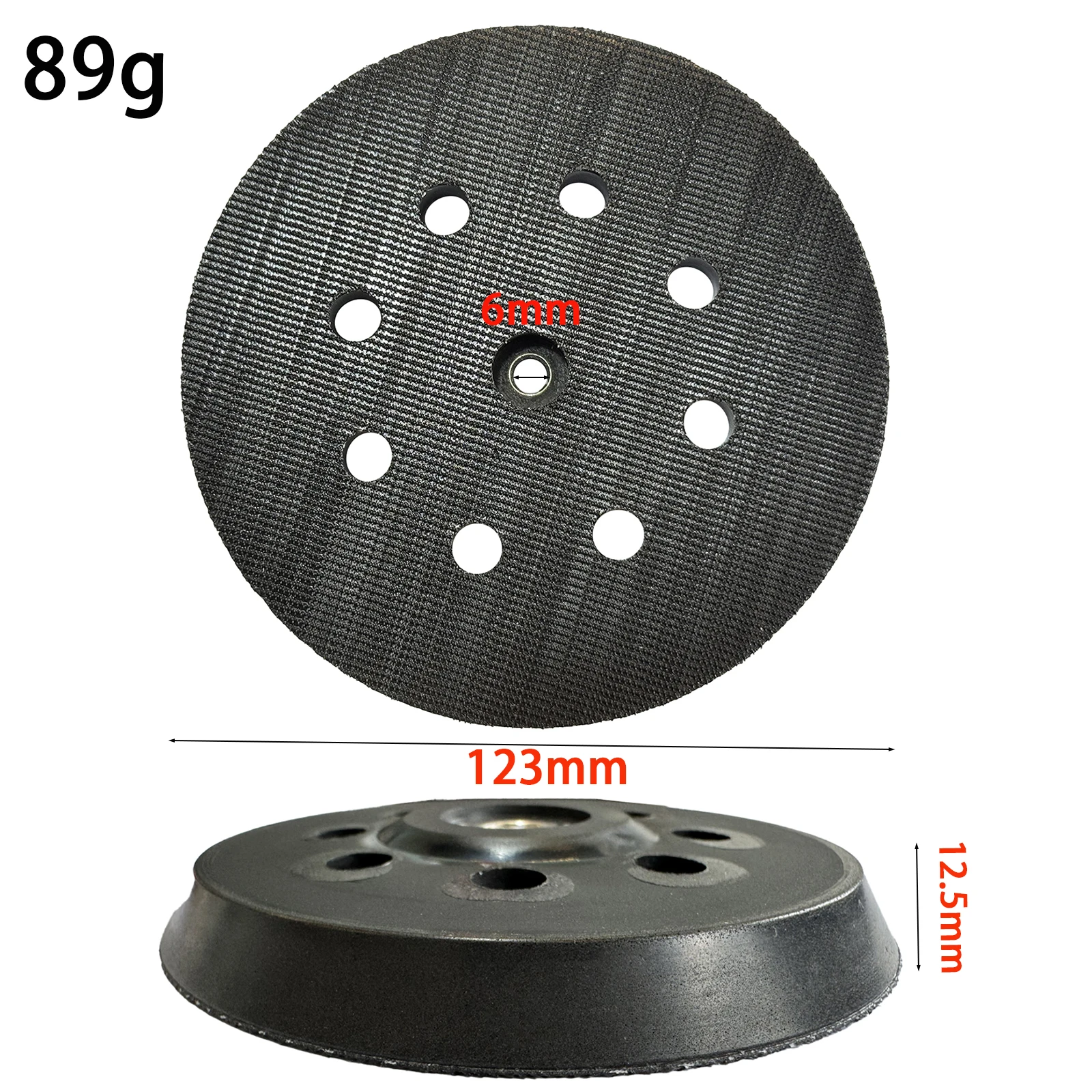 Platorello per piastra di supporto da 5 "/125mm per levigatrice Metabos SXE325/425/450/3125 disco per lucidatura e molatura accessori per utensili elettrici