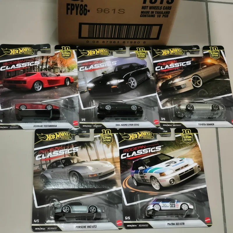 

Original Hot Wheels FPY86 Modern Classics Serise Diecast Model Toys Car Ferrari Porsche Collection Decoration Festvial Gift Toys