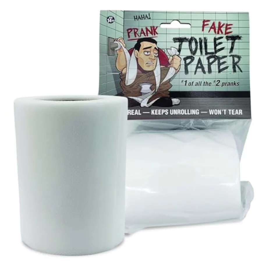 No Tear Prank Toilet Paper - Impossible to Rip Gag for Adults and