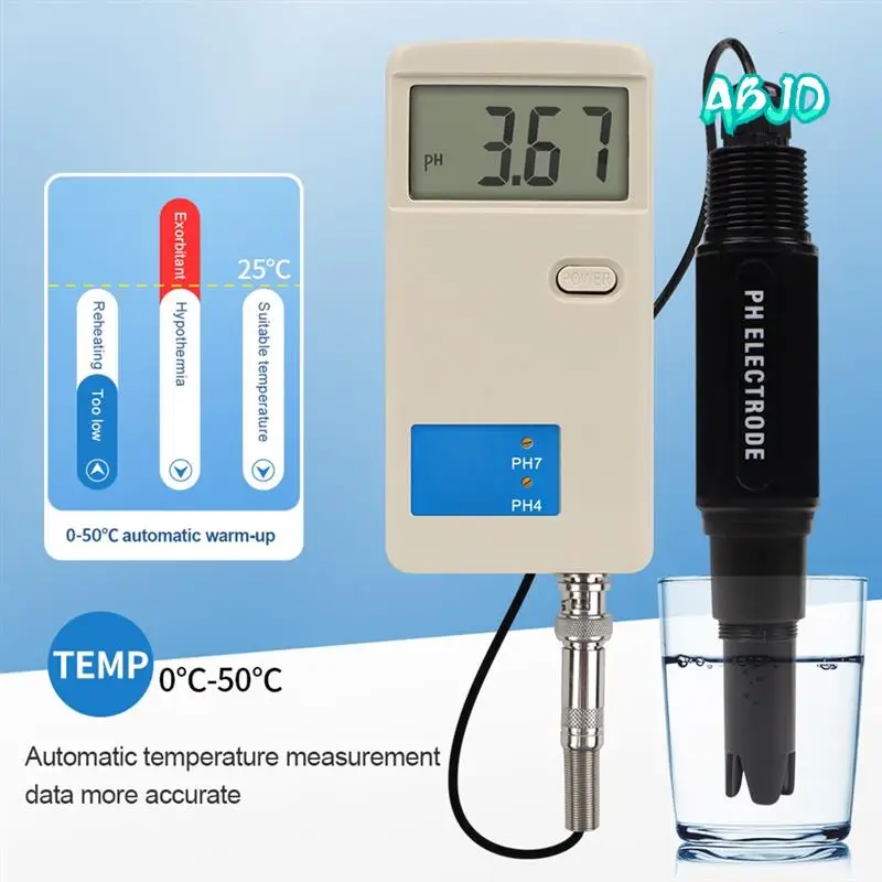 

ABJO-Water Quality Tester Portable Acidity Meter PH Value Detection For Laboratory, Drinking Water, Aquariums, Hydroponics