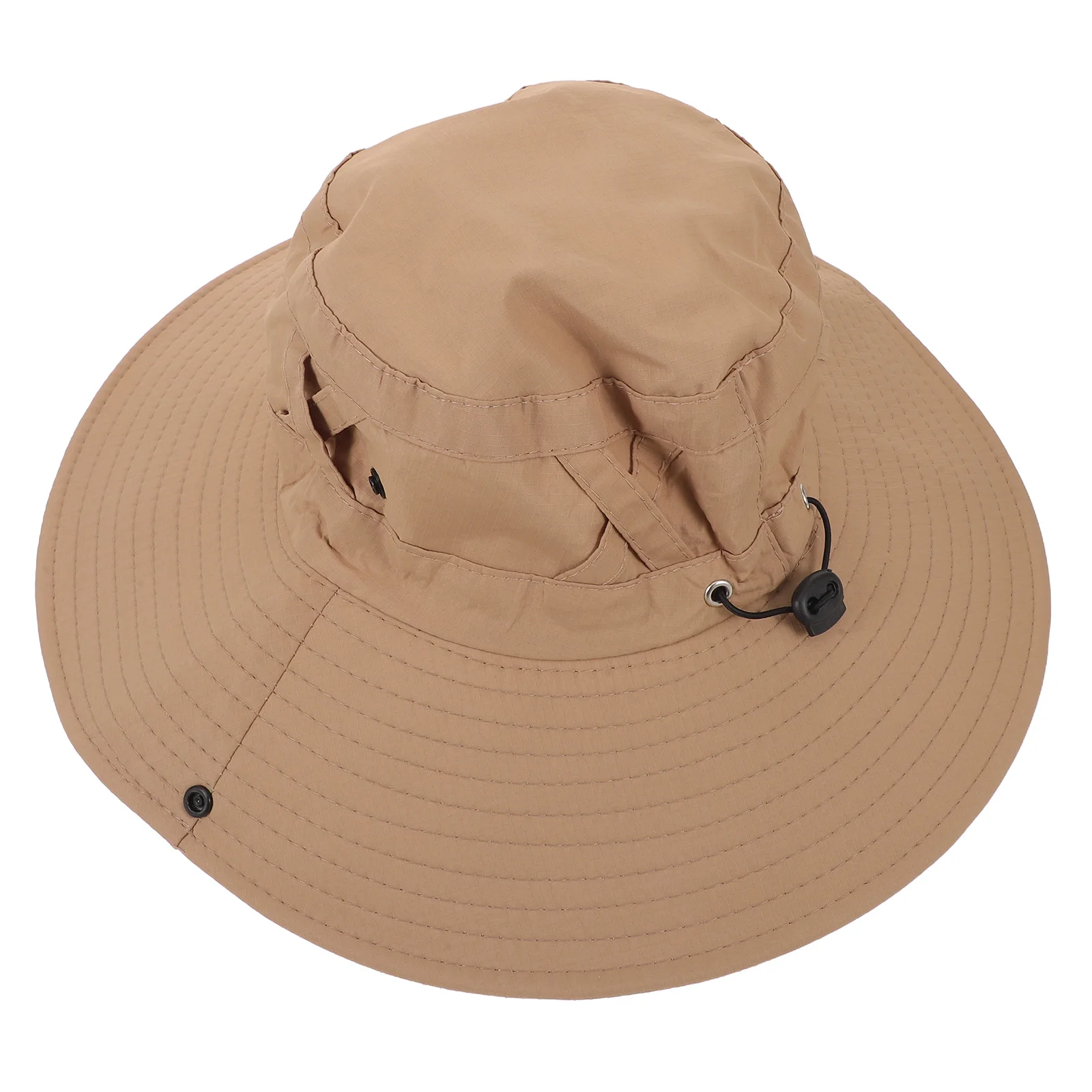 

2pcs Wide Brim Sun For Men Women Uv Protection Breathable Outdoor Fisherman Hat Hiking Beach Gardening Travel Khaki Bucket Cap