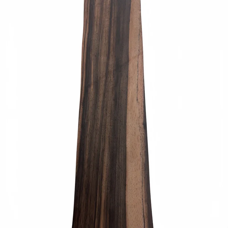 2PCS 0.5mm Natural Ebony Wood Veneer | Bookmatched Guitar Body Veneer DIY Marquetry Furniture Veneer 140x16cm