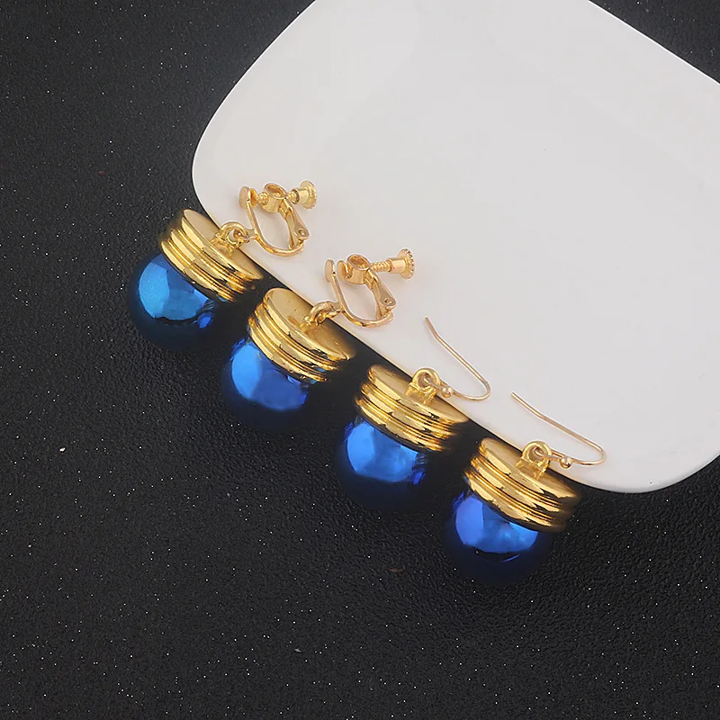 Anime Cartoon Chrollo Lucilfer Cosplay Kostuum Prop Blauwe Lamp Oor Gat Oor Clip Oorbel Cadeau Voor Vrouwen Mannen Party Accessoires