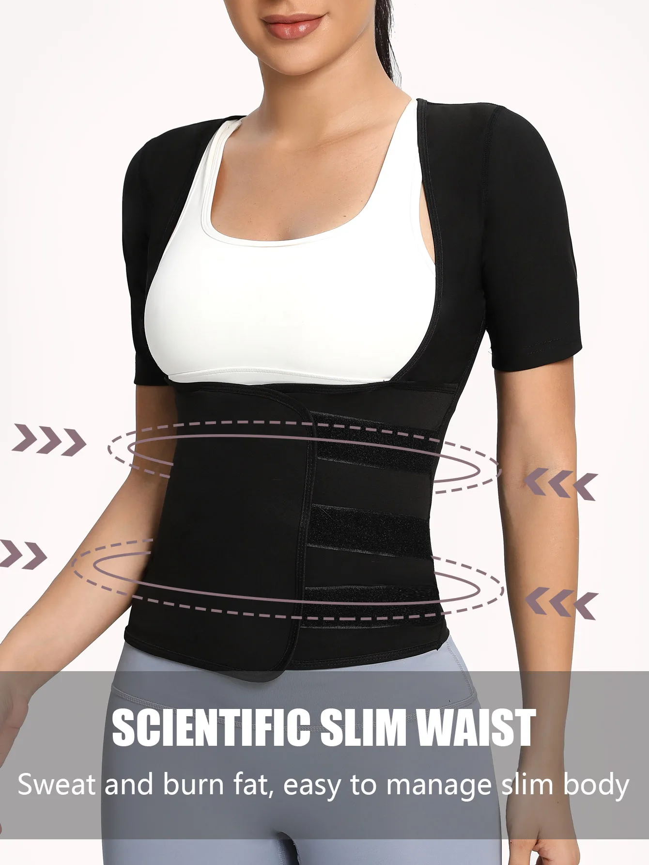 Sauna Suit for Women Sweat Body Shaper Hot Waist Trainer Long Sleeve Shirt Workout Top|Shaping Sweating Long Sleeve Bodysuit