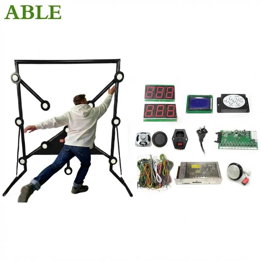 Batak Reaction Game Whack-a-Mole Game Reaction Test Interactive Playground Equipment Booth Timer Game Accessory Kit