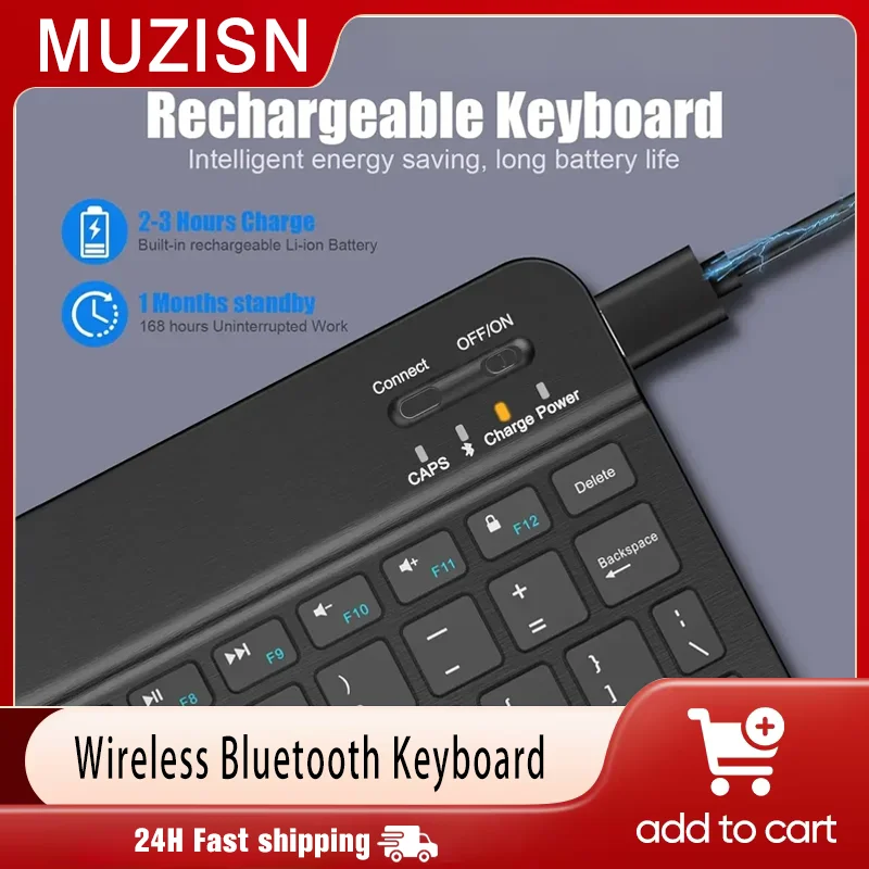 

Bluetooth-клавиатура для iPad 10-го поколения iPad Pro 13 12 11 10 9 8 7-дюймовый iPad Air 13 11-й iPad Mini Samsung Xiaomi Tablets