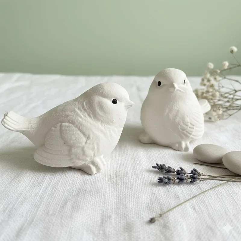 2026 NEW HOT Silicone Mold - Small Bird and Sparrow Scented Candle, Gypsum Resin Figurine, Silicone Mold for Home Decoration