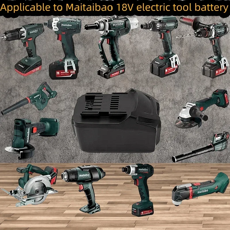 New replacement for Metabo 18V 4.0Ah-9.0Ah lithium battery suitable for drill wrench hammer grinder Metabo18VBattery Asc30 Asc55
