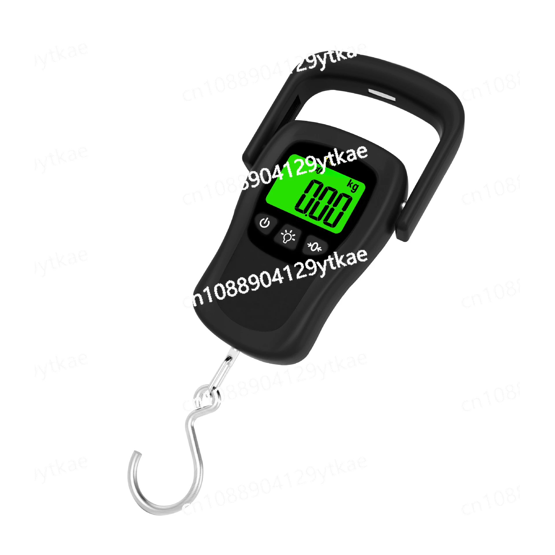 50Kg Electronic Fishing Scale with Tape Measure, Express Package Pocket To Buy Vegetables, Accurate Measurement of Hook Scale