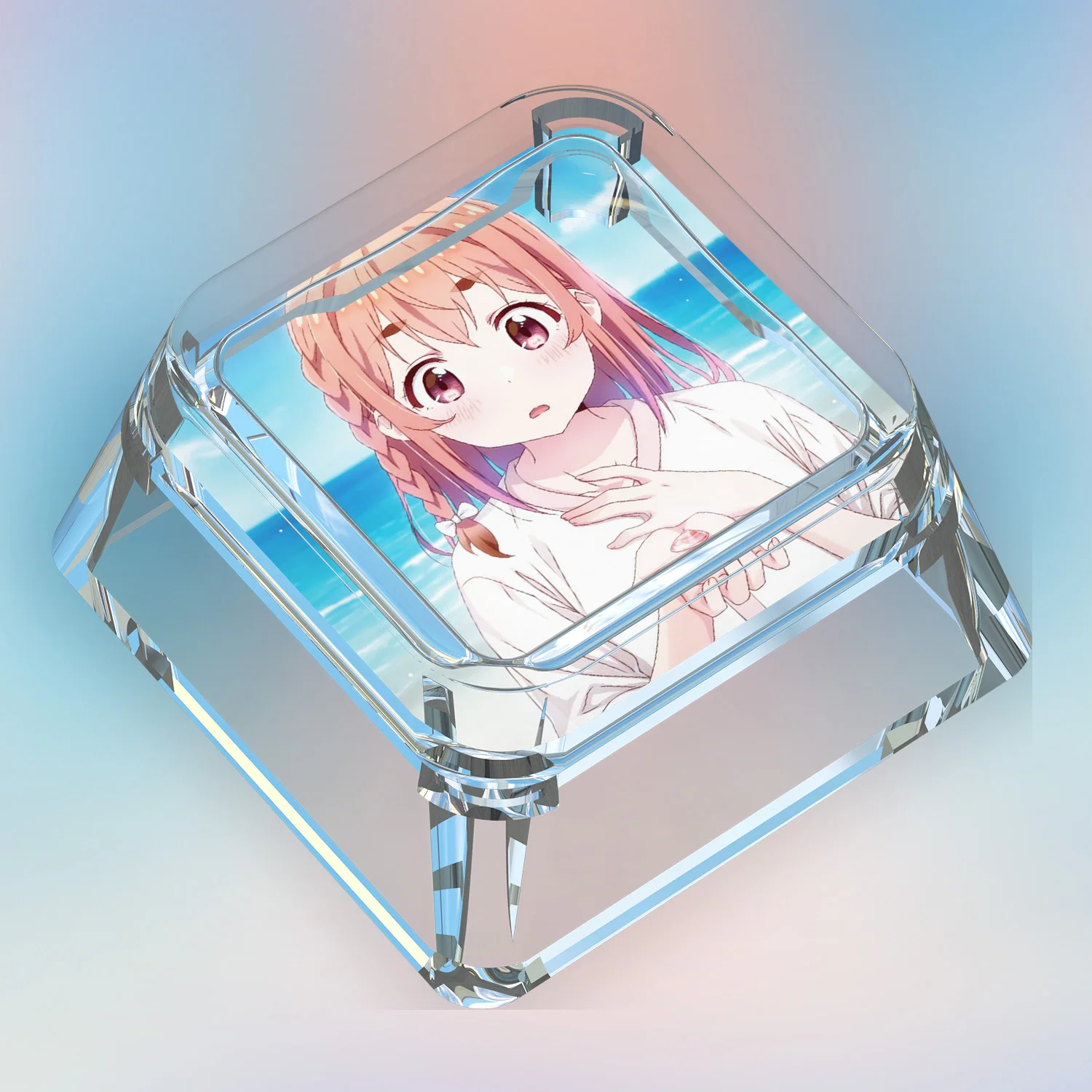 22 نموذج لتقوم بها بنفسك قصة آلهة ساكوراساوا سومي لطيف لوحة المفاتيح الميكانيكية Keycap شفافة نقل الضوء أغطية المفاتيح الميكانيكية