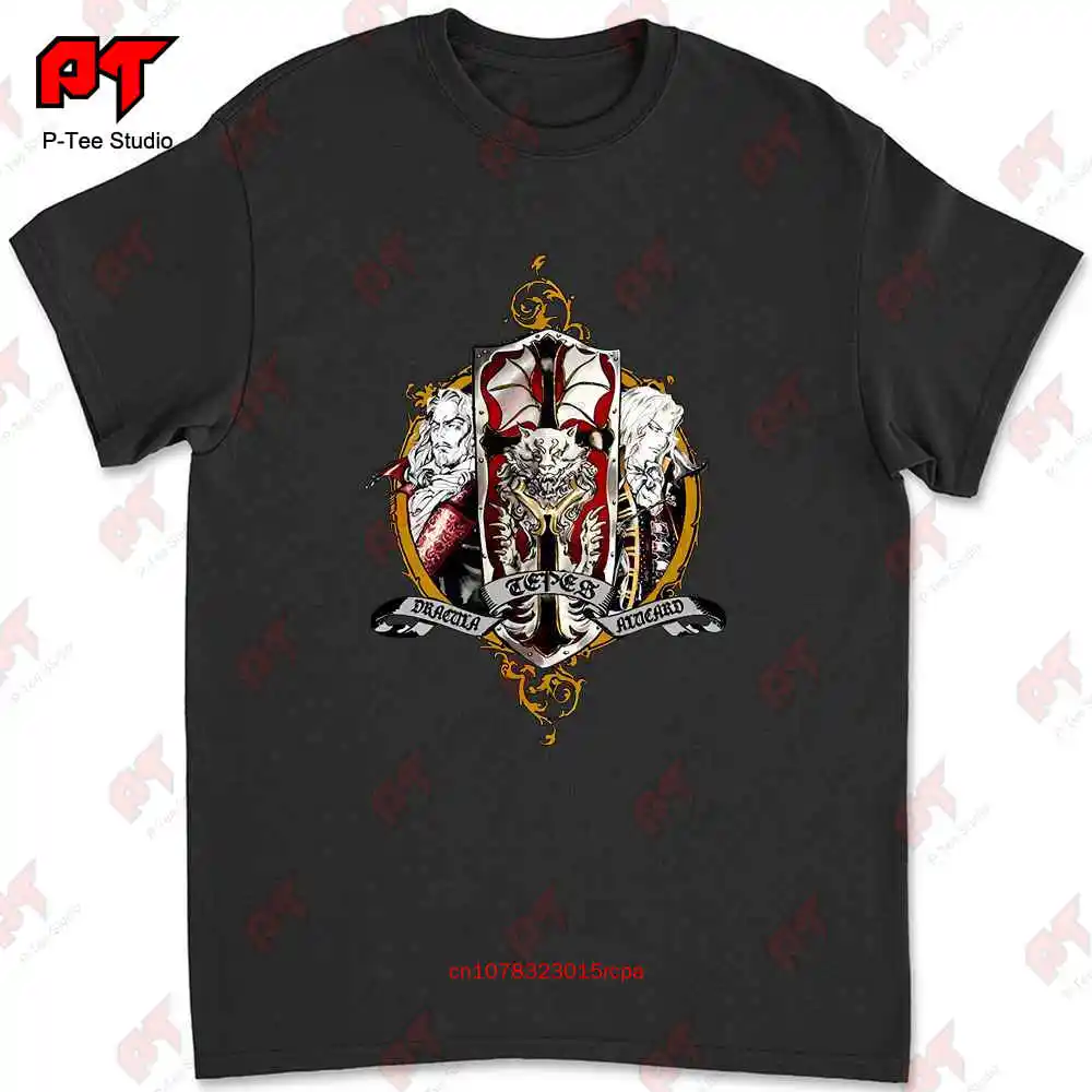 Dracula Family Shield T Shirt Castlevania Alucard Video Game CHPO