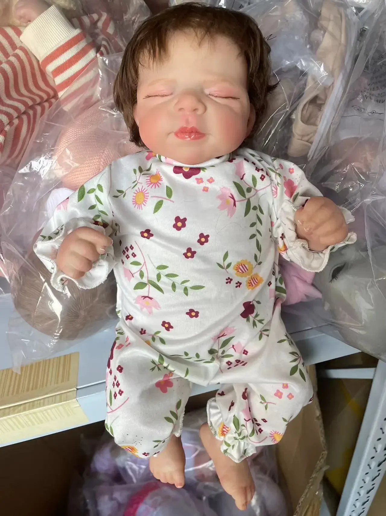 48CM Pascale Reborn Baby Doll Newborn Sleeping Baby Bebe Reborn 3D Paiting Skin with Many Details Veins куклы реборн Doll Toys