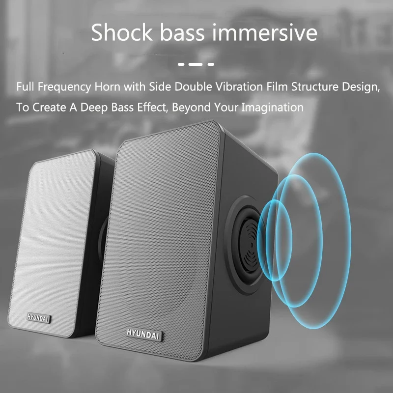 Desktop 2.0 Notebook Mini Audio USB Active Home Multimedia Mobile Phone Computer Digital Speaker