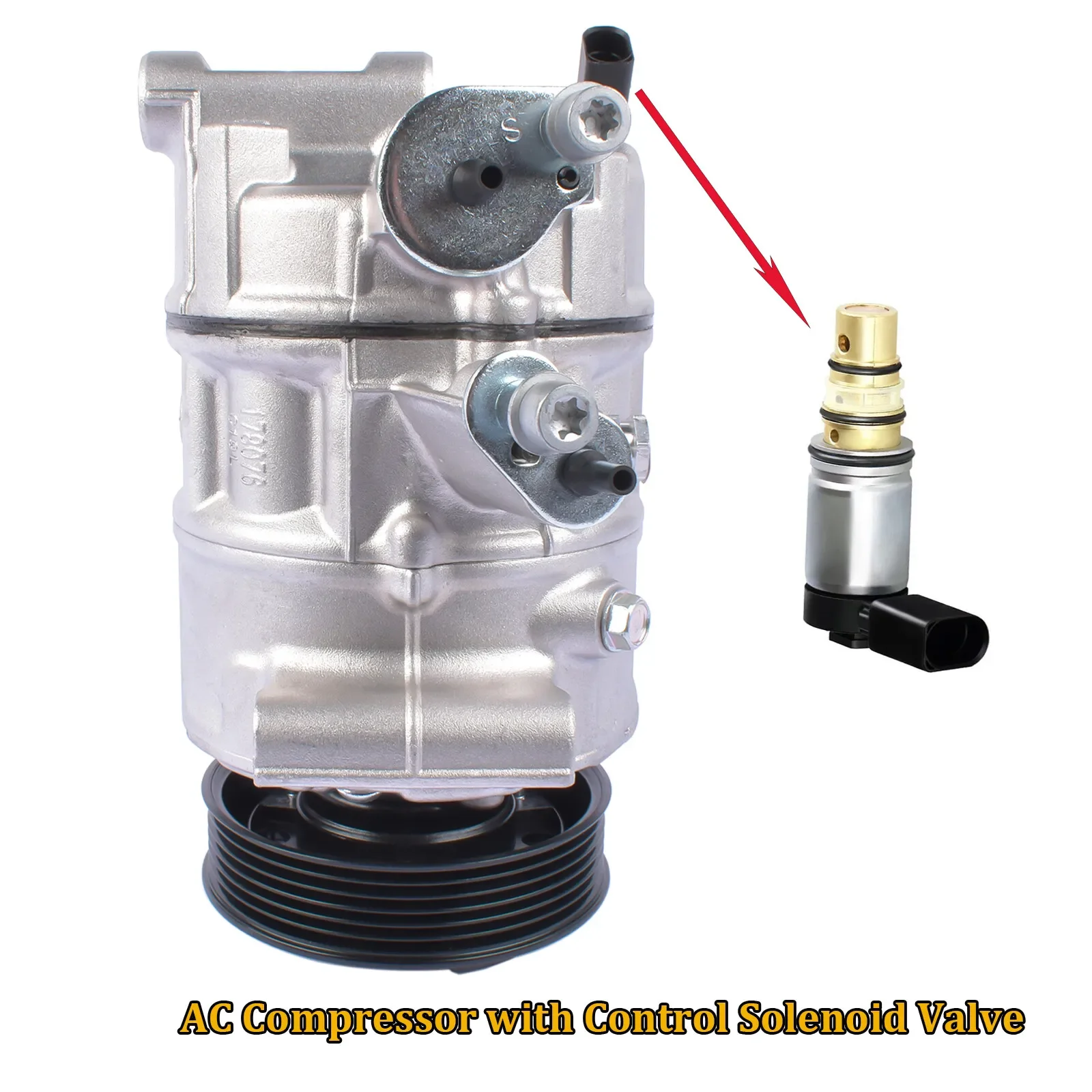 Compressore per climatizzatore AP01 con frizione per Audi A3, VW Golf, Seat, Skoda 1K0820803S