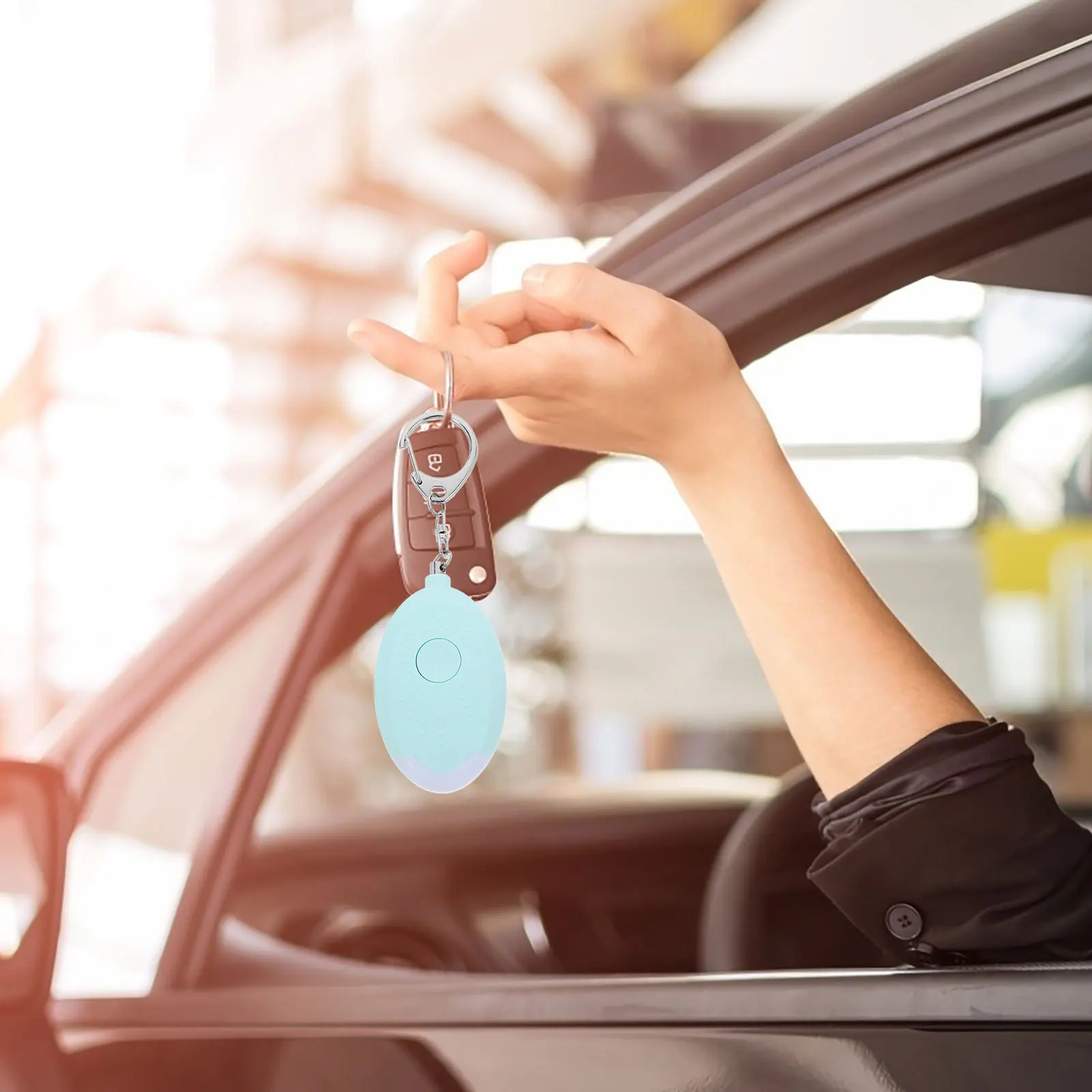 2Pcs Personal Security Alarm Portable Emergency Sound Alarm Keychain Compact Safety Device for