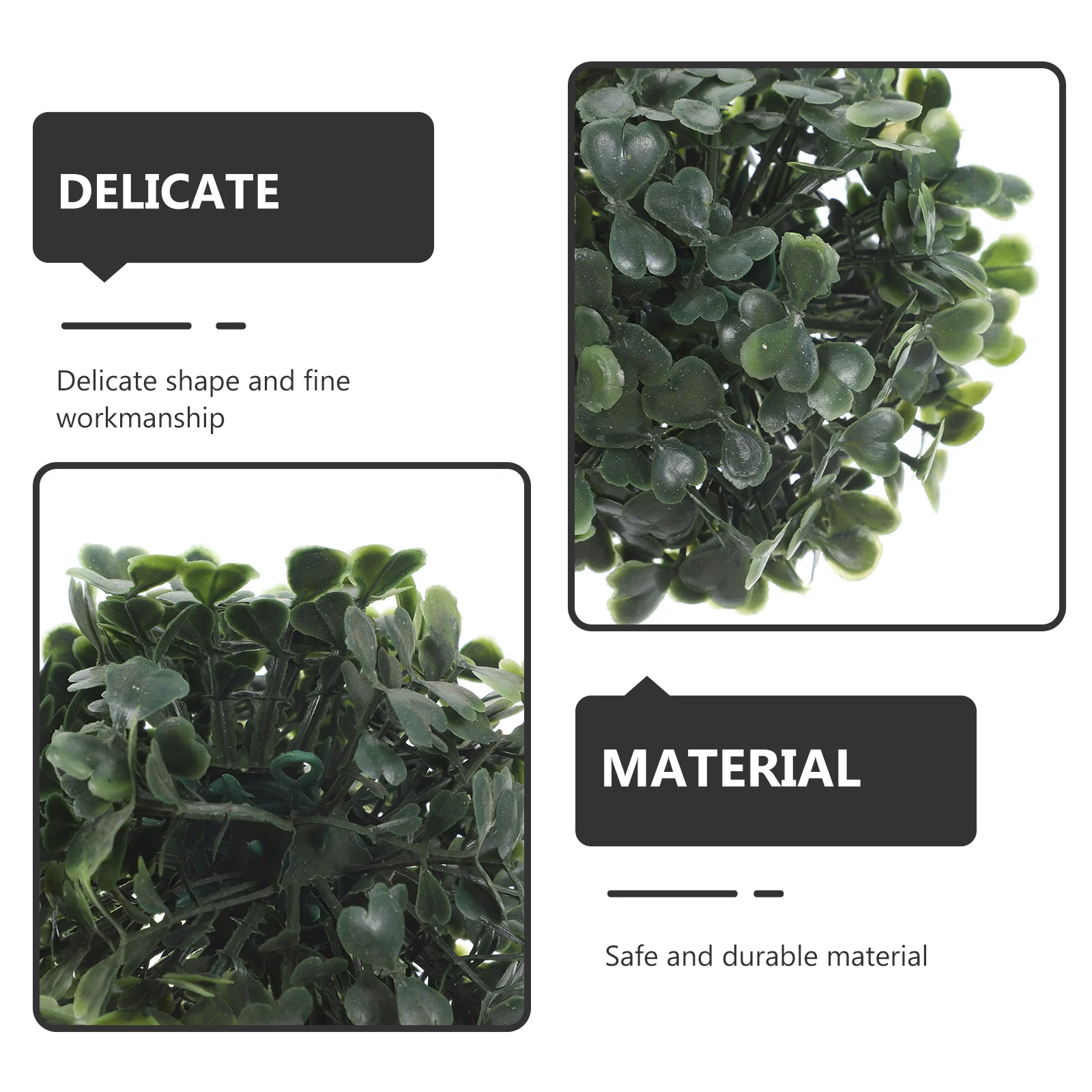 4 قطعة كرة العشب الاصطناعي ديكور وهمية الأخضر معلقة قلادة للسقف داخلي في الهواء الطلق المنزل فندق فو النبات حلية