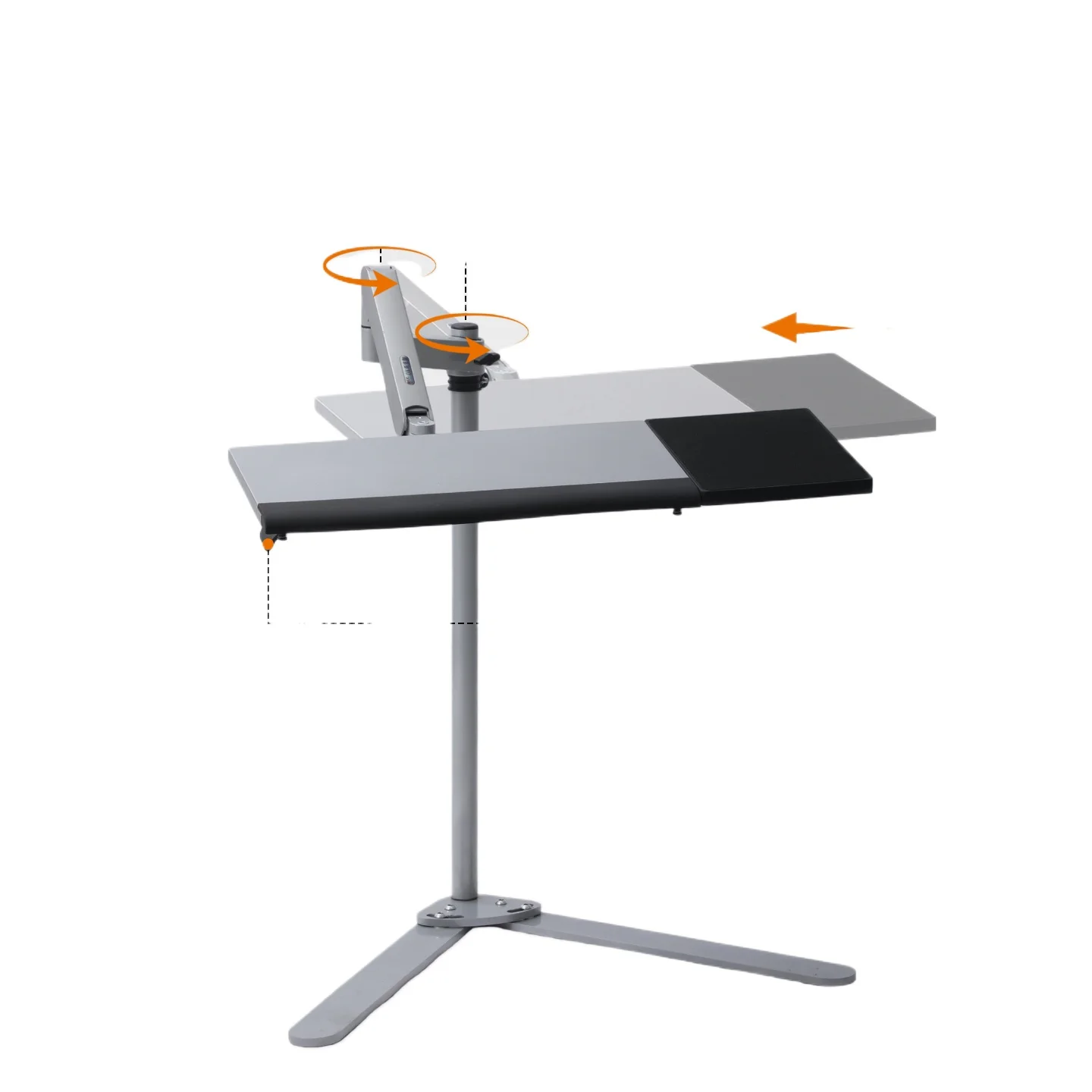 Laptop Stand, Robotic Arm, Adjustable and Adjustable Hovering Keyboard Holder, Bedside Desk, Sofa, Office Chair, Universal Use