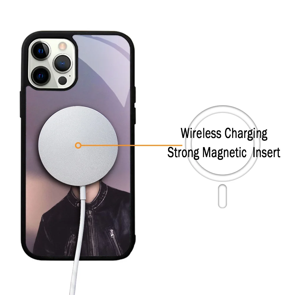 Kpop Singer J-JiMin-S Phone Case For IPhone 11 12 13 14 15 Plus Pro Max Mirror Acrylic Cover For Magsafe Wireless Charging