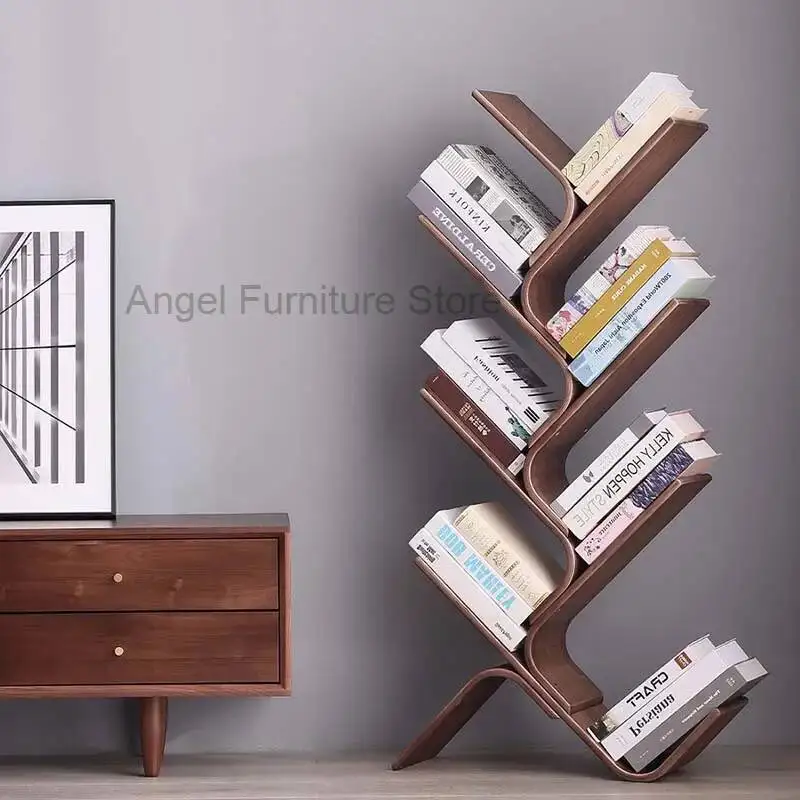 

Wooden Mid Storage Century Modern Display Bookcase Bedroom Bookshelf Organizer Nordic Estanteria Habitacion Minimalist Furniture