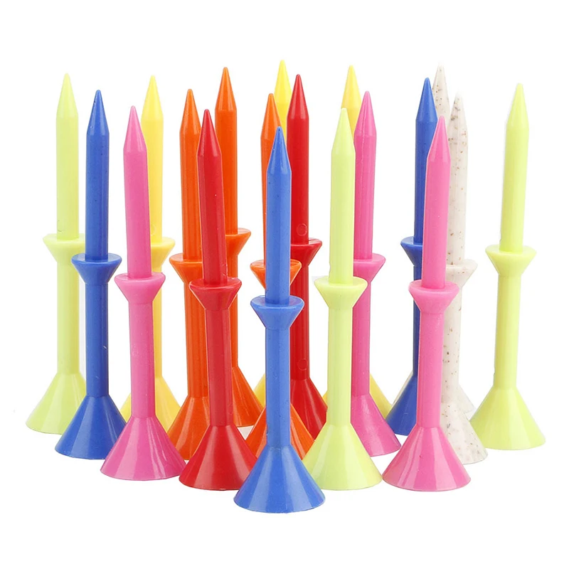 

10 шт. пластиковых ти для гольфа 83 мм в форме винной чашки с опорой для тренировок, снижающие трение и боковое вращение