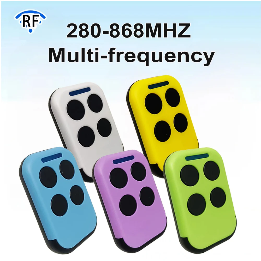 Mando Garaje Universal Controle Duplicator 280MHz-868MHz Multi-Frequency Code Grabber Clone 433MHz Fixed Code Gate Keychain