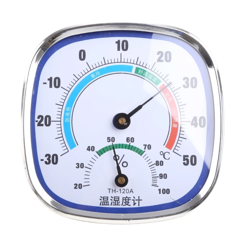 Convenient Indoor Thermometer Hygrometer Portable Analog Temperature Humidity Monitor Gauge for Home Room Outdoor Office