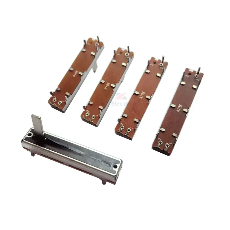 10pcs SC3021N 45mm Sliding Potentiometer 4.5cm Single Channel A10K B10K Axis Length 15mm Sliding Stroke 30mm