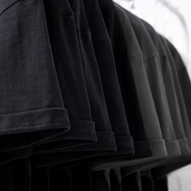 تي شيرت رجالي كبير الحجم 240 جرام بلون نقي من القطن الثقيل تي شيرت فضفاض بكتف منسدل وأكمام قصيرة تي شيرت رجالي على الموضة