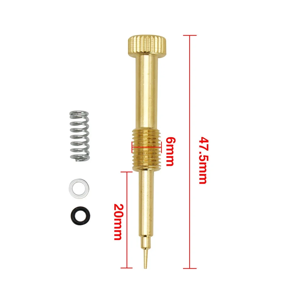 1set Metal Motorcycle Carburetor Air Adjusting Screw Idle Mixture Fuel Ratio Screw For PZ26 PZ27 PZ30  Mixture Fuel Ratio