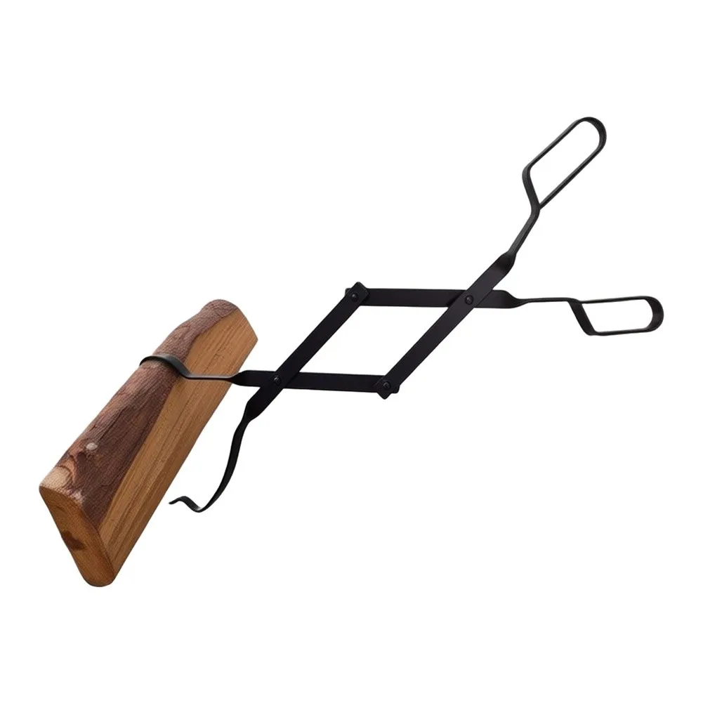 Stable and Secure Fireplace for tongs Made from Reinforced Iron Foldable Design Saves Space and Enables Transport for Multiple
