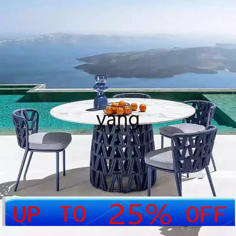 

LMMoutdoor tables and chairs courtyard garden villa open-air balcony leisure rattan chair waterproof