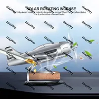 Car Diffuser Wooden Base Fragrance Car Essential Oil Diffuser Solar Airplane Aromatherapy Diffuser Ornaments