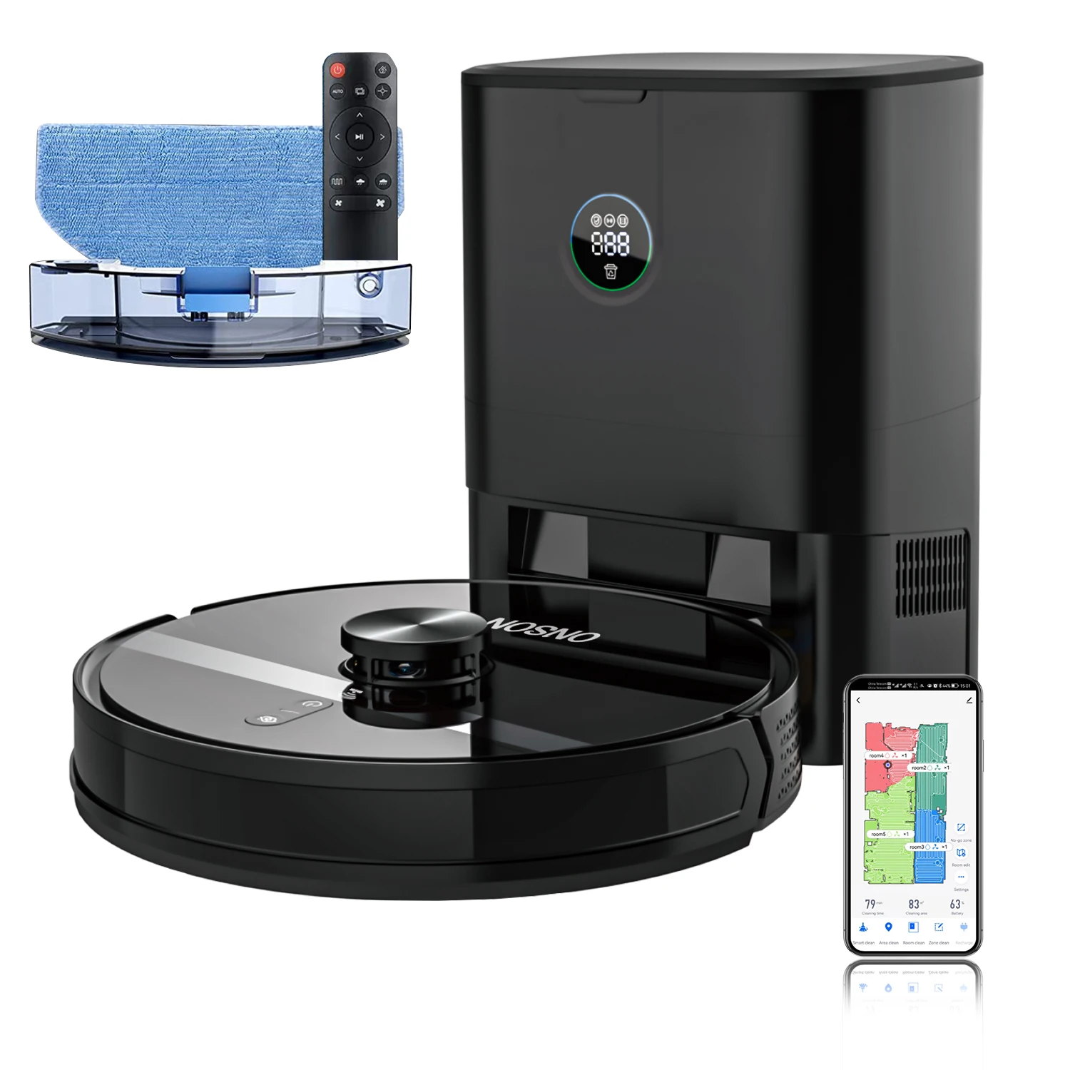 Customize Price Robot Sweeper Vacuum Cleaner Automatic 2-in-1 Water Dust Integration Side Brush Robot Vacuum and Floor Cleaner