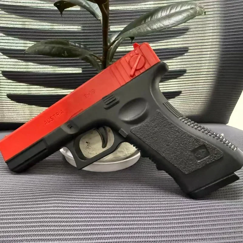 Toy Gun High Quality Soft Bullet Air Gun Manual G17 Glock Toy Gun Lower Magazine Laser Outdoor Sports Game Children Gift