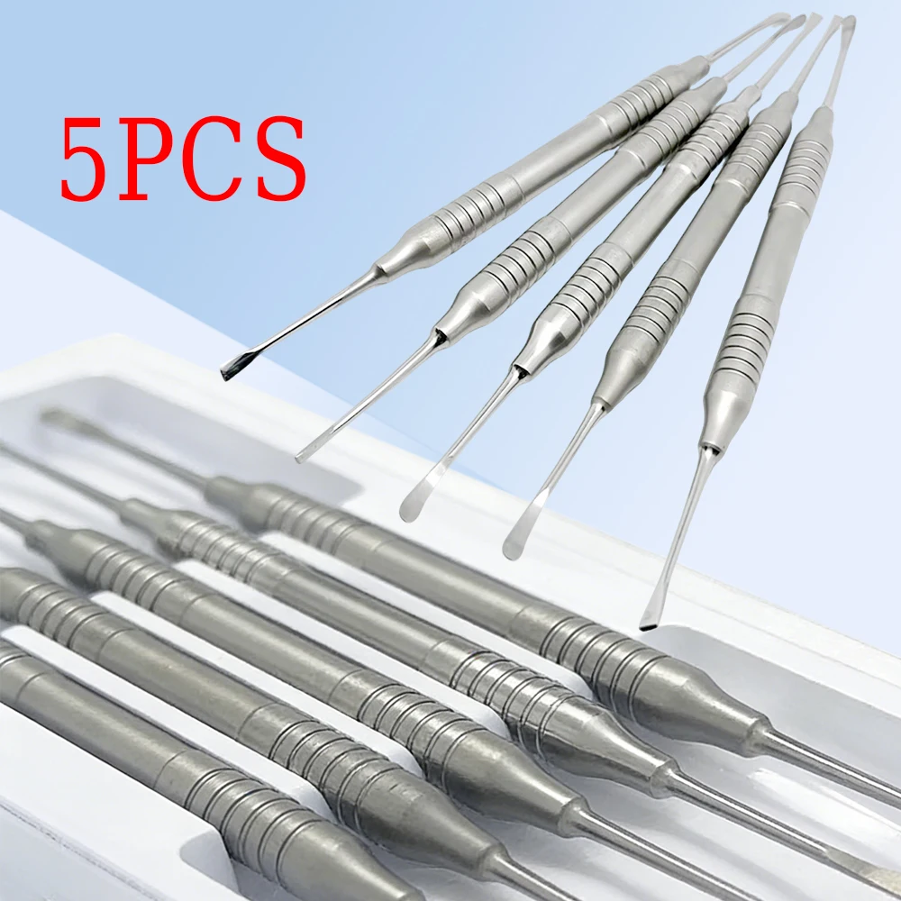 

5Pcs Dental Implant Periosteal Separator Double Ended Periodontal Tool for Oral Surgery and Implant Procedures