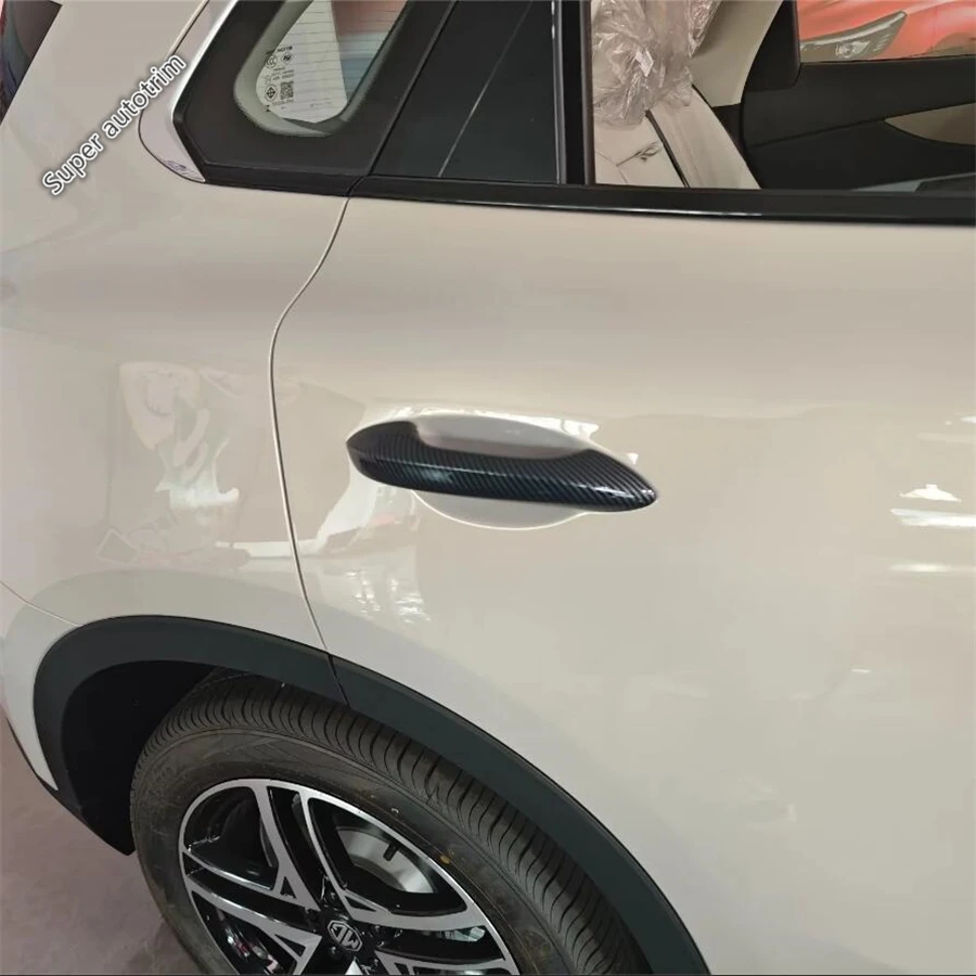 

RHD LHD Car Outer Door Handle Decoration Protection Cover Trim ABS Carbon Fiber Accessories Exterior For MG S5 / ES5 2025 2026