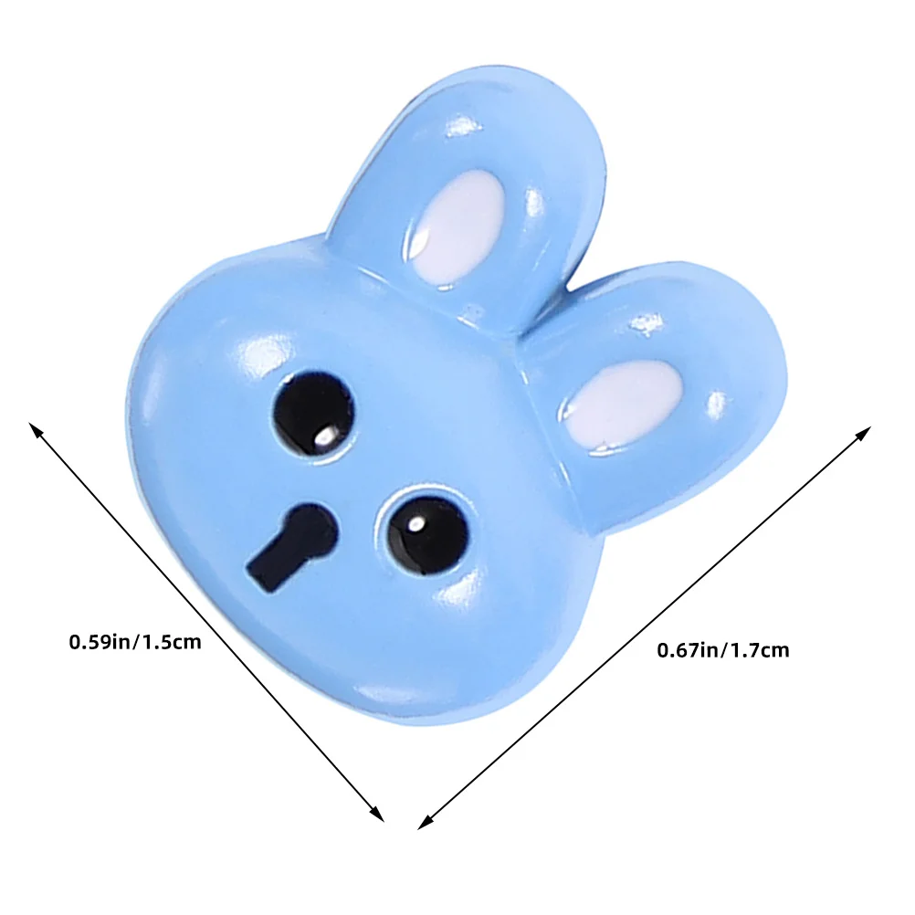 Boutons de lapin en résine 3D, 10 pièces, mignons boutons en forme de petit Animal pour bricolage, couture de vêtements, artisanat, Scrapbooking