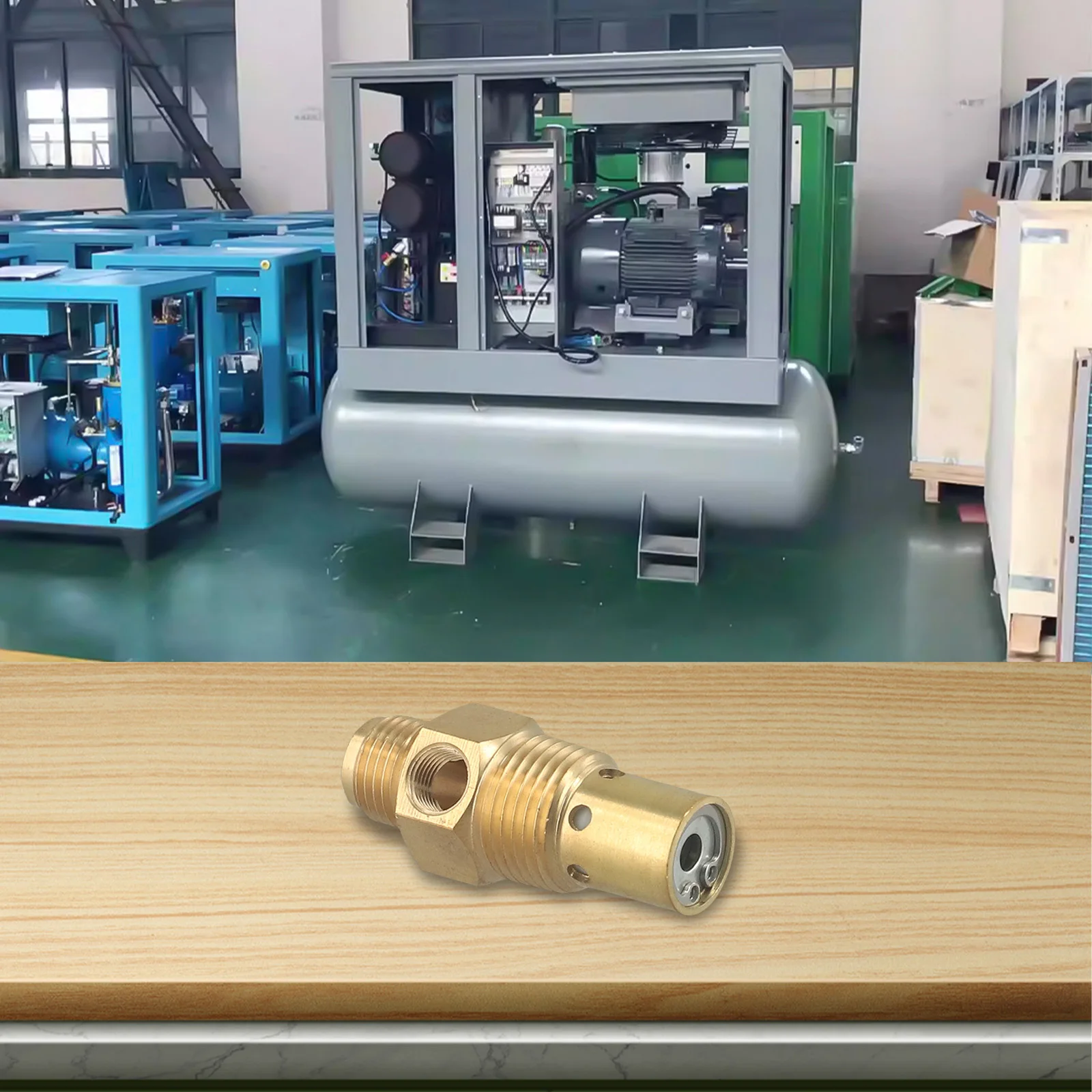 19*1.5MM 3 4-16 Male Threaded Valve Safety Valve Brass Material Easy Installation Overpressure Protection Automatic Shut Down