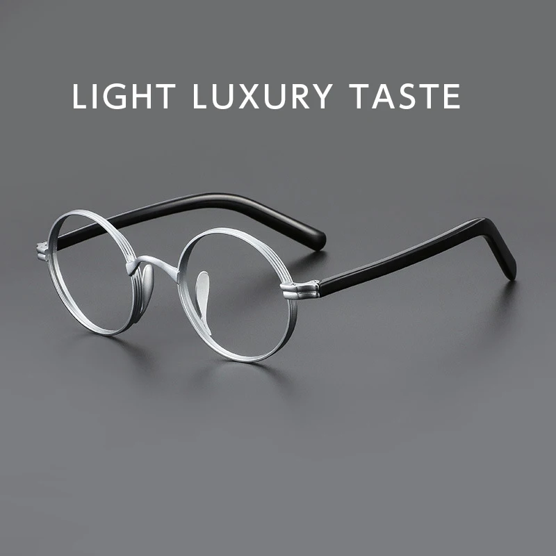 ENTITY Hyperopia Reading Myopia Prescription Glasses Anti Blue Light Computer Titanium CR39 Men's and women's Retro Round trends