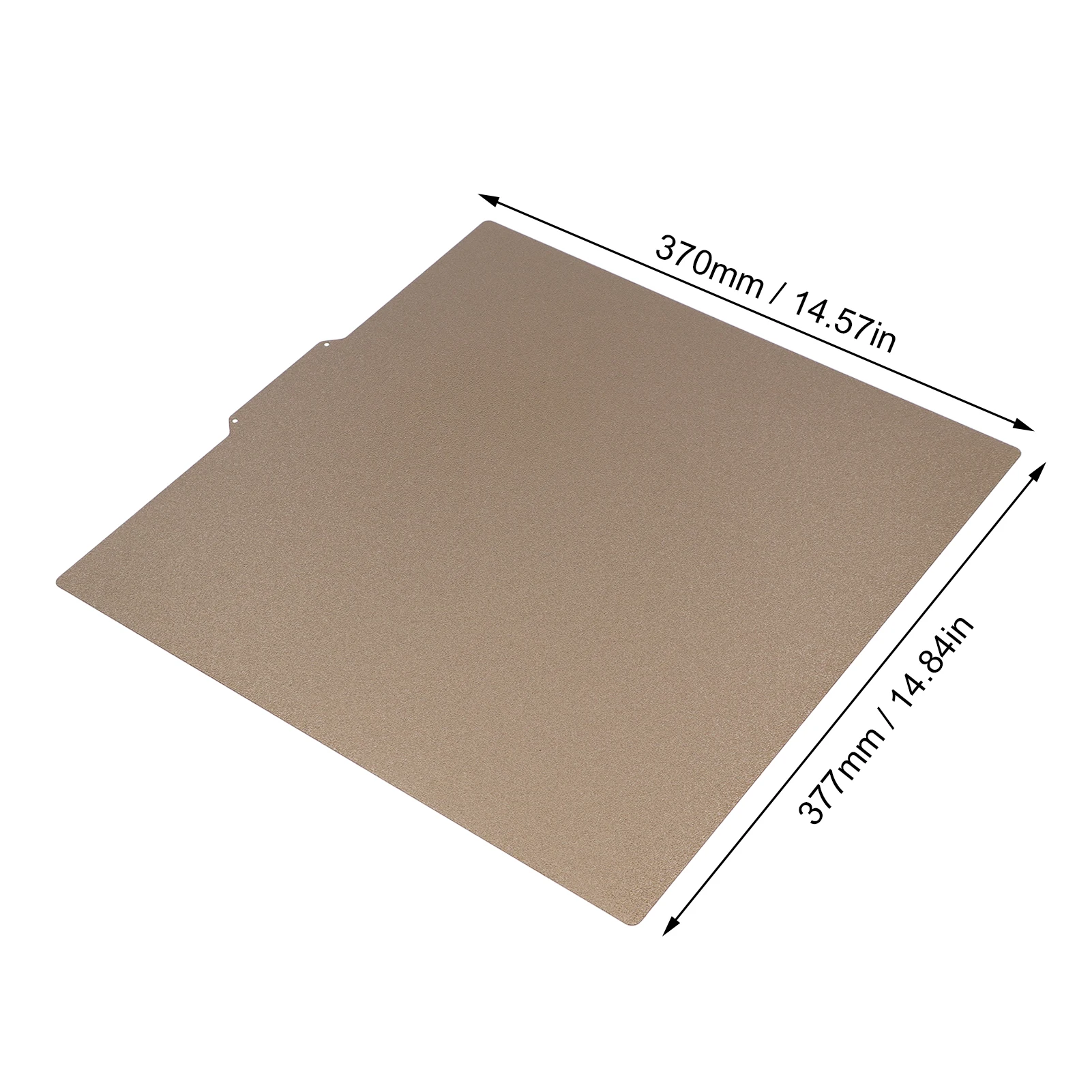 Placa de construcción PEI texturizada de doble cara, impresora 3D de 377x370mm con Base magnética para hoja de construcción PEI texturizada Ender 5 Plus