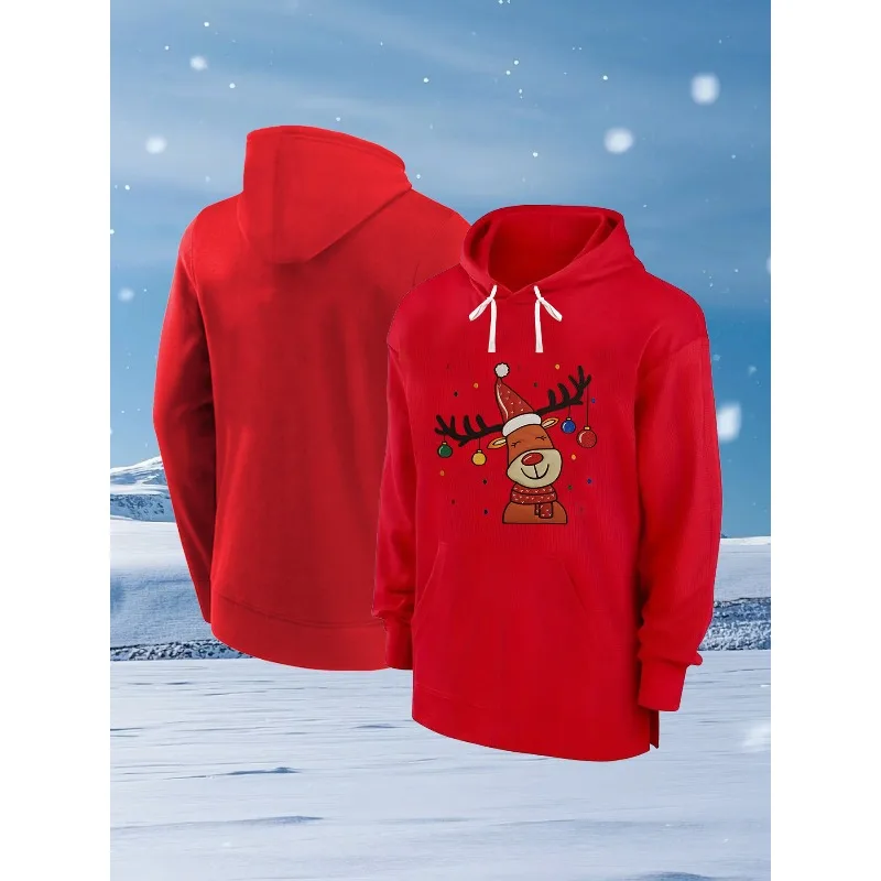 

Мужские флисовые толстовки с вышивкой, толстовка с длинными рукавами на шнурке, повседневная толстовка с капюшоном и карманами, пуловер, верхняя мужская одежда