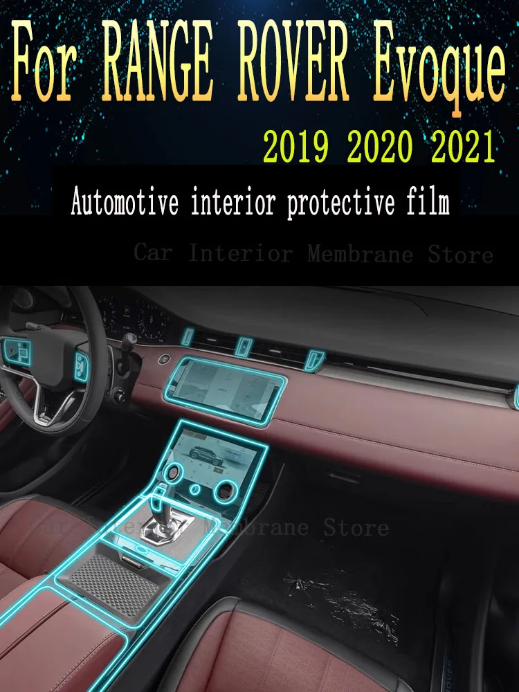 

For RANGE ROVER Evoque 2019-2021 TPU Gearbox Panel Film Dashboard Protective Sticker Interior Anti-Scratch Car film protect